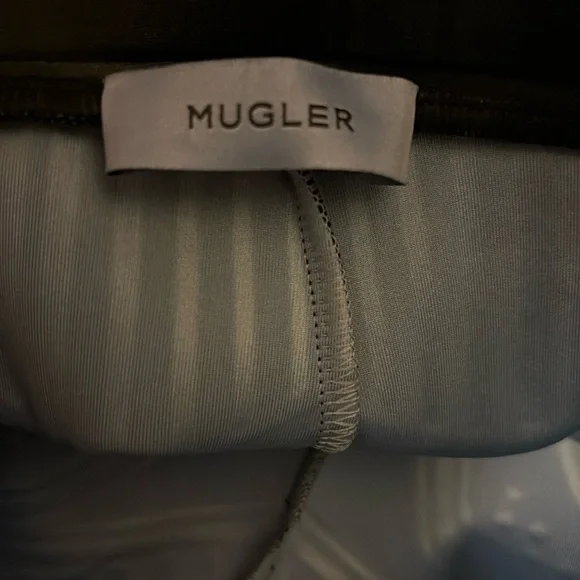 Mugler Black embossed Leggings - Picture 6 of 7